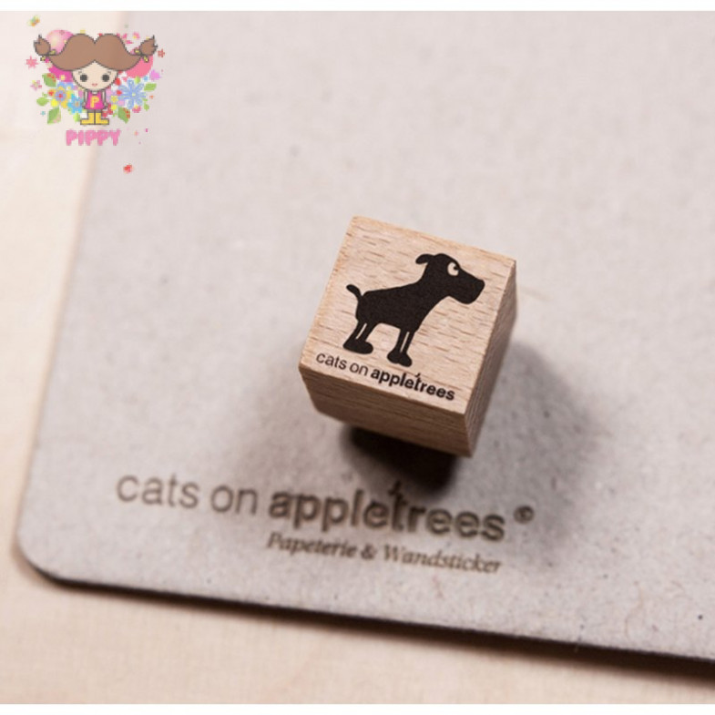 cats on appletrees ミニスタンプ ☆犬 いぬ 右向き 動物 アニマル（Leopold v. Bollersbach）☆